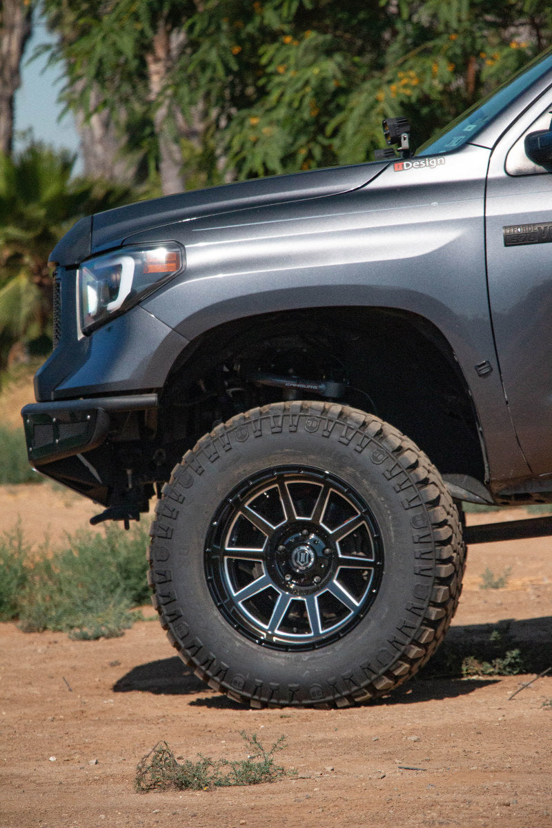 ICON Recoil 20x10 5x150 -24mm Offset 4.5in BS Gloss Black Milled Spokes Wheel Secondary image