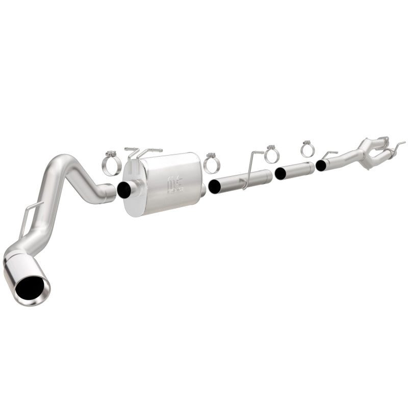 MagnaFlow Sys C/B 11-15 Ford Super Duty F250 6.2L EC CC, SS 3.5in Single Rear Pass Side Ext 5in Tip exhaust system parts