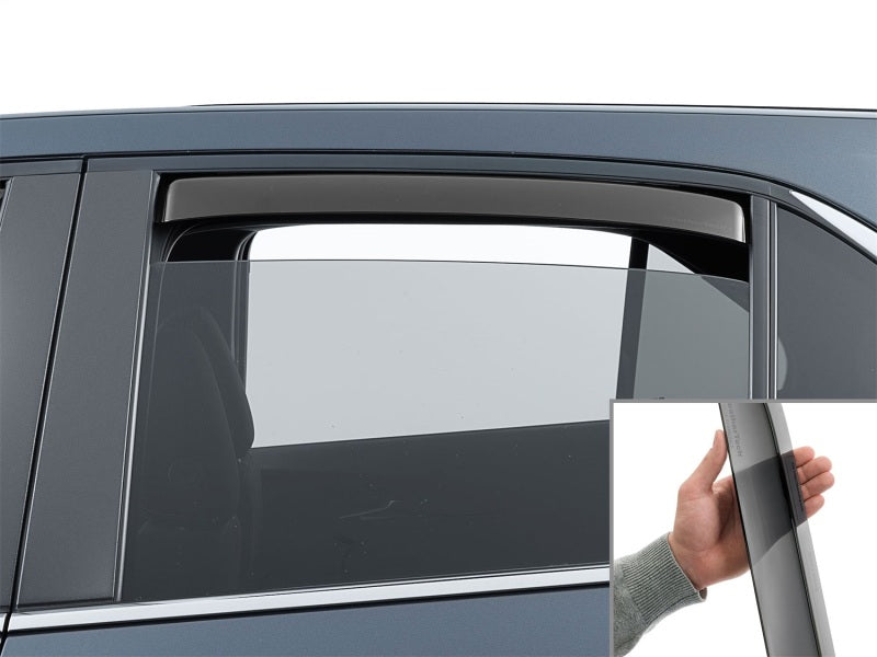 WeatherTech 18-24 Chevrolet Equinox Rear Side Window Deflectors - Dark Tint Secondary image
