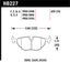 Hawk 95-99 BMW M3 E36 Performance Ceramic Street Rear Brake Pads specifications diagram.