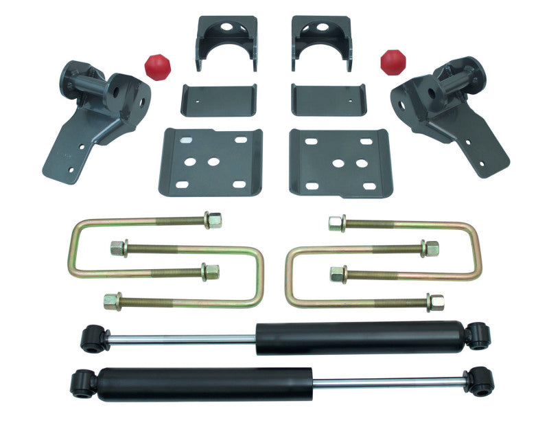 MaxTrac 15-17 Ford F-150 2WD 4in Rear Lowering Flip Kit components