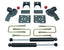 MaxTrac 15-17 Ford F-150 2WD 4in Rear Lowering Flip Kit components
