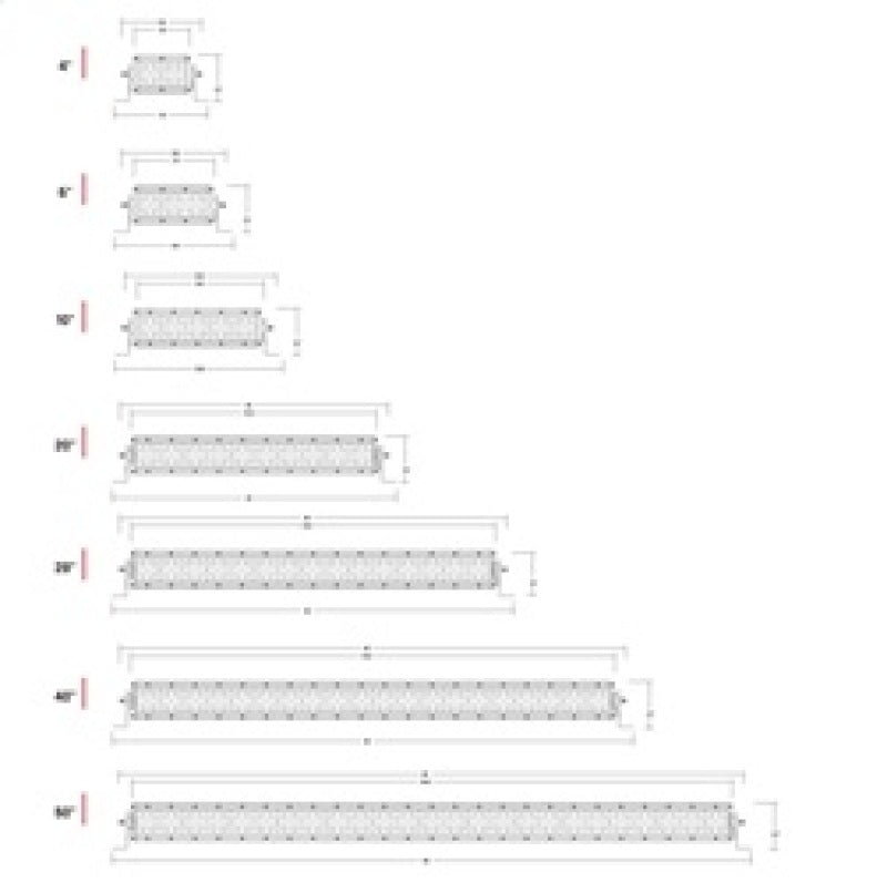 Rigid Industries E-Series 10in. Spot w/ Amber PRO Lens size chart