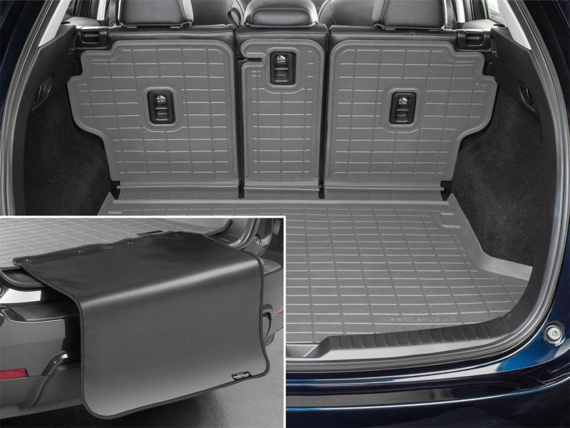 WeatherTech 17-21 Mazda CX-5 SeatBack Cargo Liner HP w/Bumper Protector - Grey Secondary image