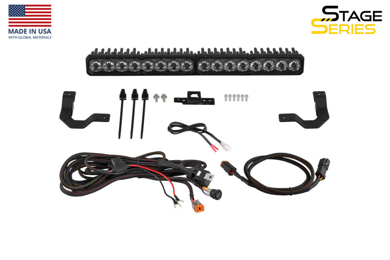 Diode Dynamics 2024-2026 Toyota Tacoma TRD Grille Lightbar SS20 Sport Yellow Combo 3000K Secondary image