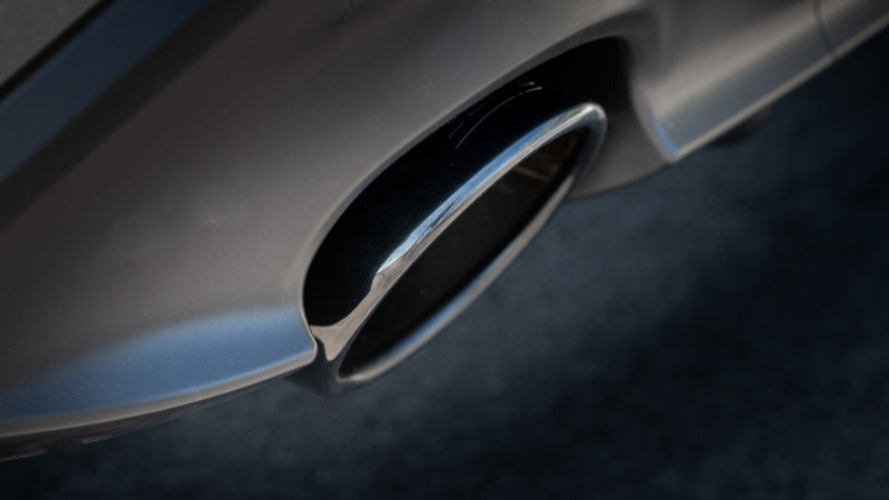 Borla 22-23 Subaru BRZ/Toyota GR86 2.4L RWD AT/MT ATAK Catback Exhaust - Black Chrome Tips close-up view.