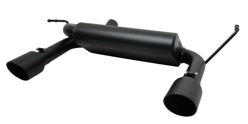 Gibson 07-17 Jeep Wrangler JK Rubicon 3.8L 2.5in Cat-Back Dual Split Exhaust - Black Elite (Ceramic) for offroad trucks