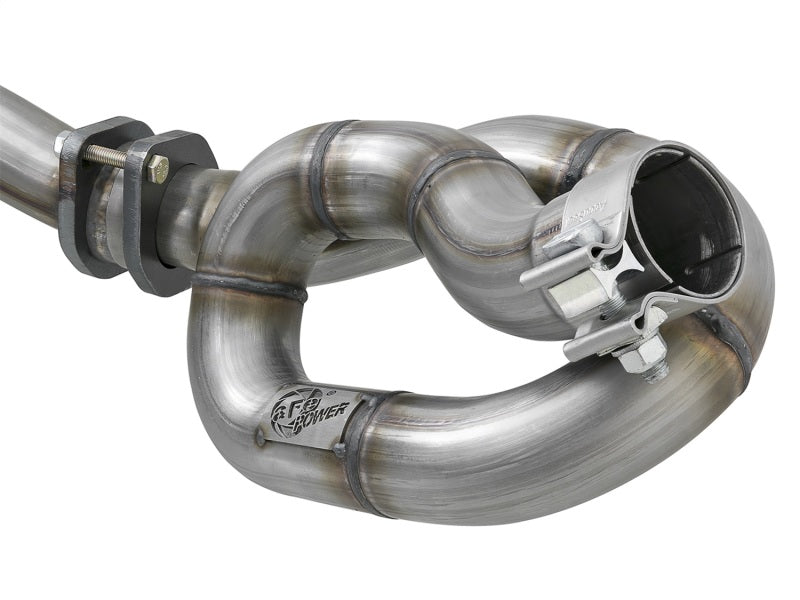 aFe POWER Twisted Steel Y-Pipe w/ Loop Relocation Pipe 12-18 Jeep Wrangler (JK) V6 3.6L Secondary image