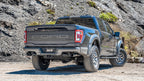 Borla 21-23 Ford Raptor 3in Tail Pipe Kit 4.5in Tip - Carbon Fiber Black Anodized on truck