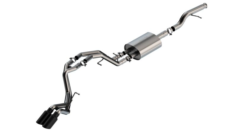 Borla 21-22 Chevrolet Tahoe 5.3L V8 AT 2/4WD Touring Cat-Back Exhaust (Black Chrome) Main image