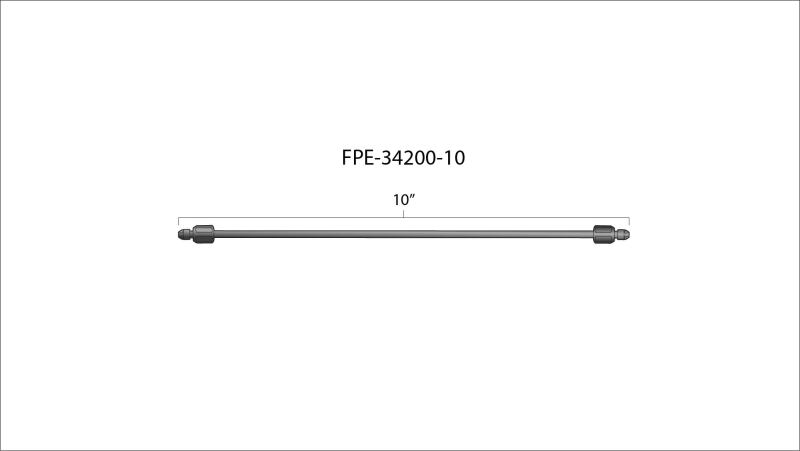 Fleece Performance 10in High Pressure Fuel Line (8mm x 3.5mm Line M14x1.5 Nuts) Secondary image