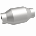 MagnaFlow Conv Univ 2.5in Inlet/Outlet Center/Center Round catalytic converter for performance offroad parts.