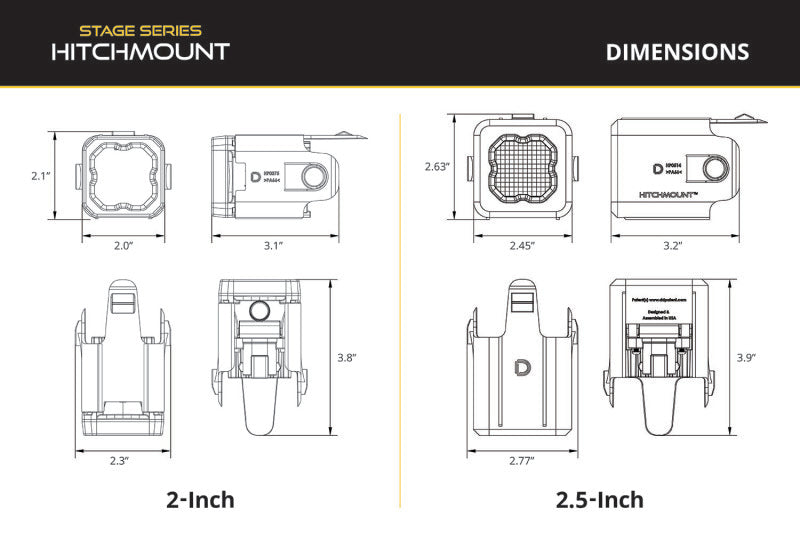Diode Dynamics 21-23 F-150 Hitch Mount LED Pod Reverse Kit C1R Secondary image
