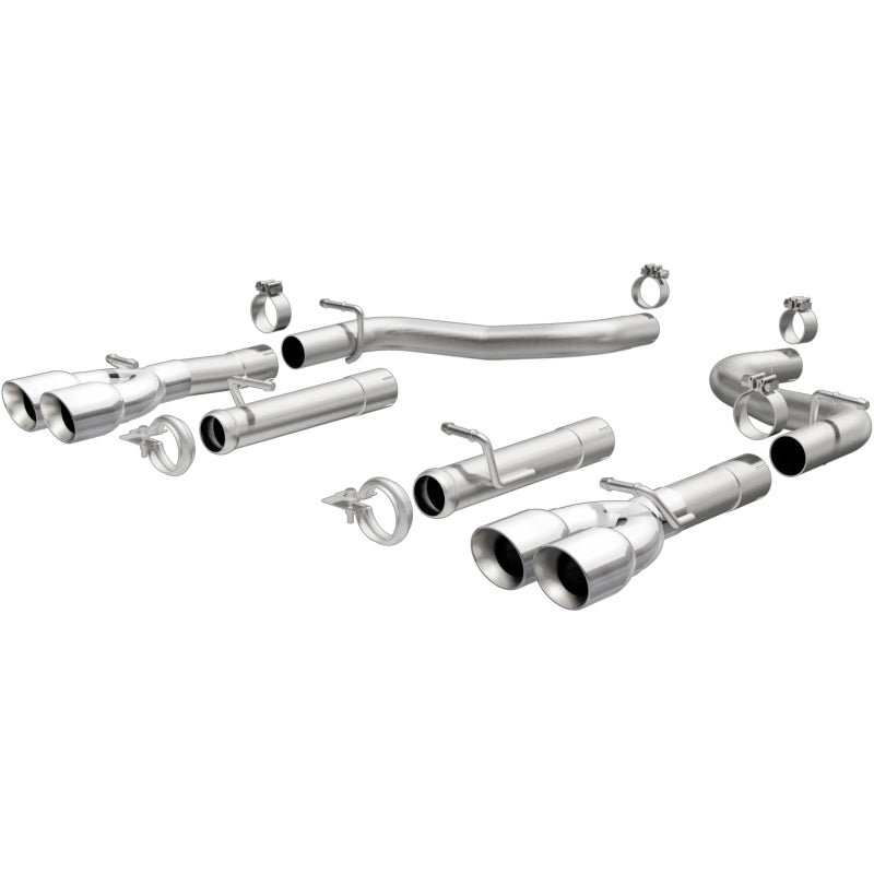 MagnaFlow Axle-Back, SS, 2.5in, Quad Split Rear 3.5in Tip 2015 Dodge Challenger R/T 5.7L Secondary image