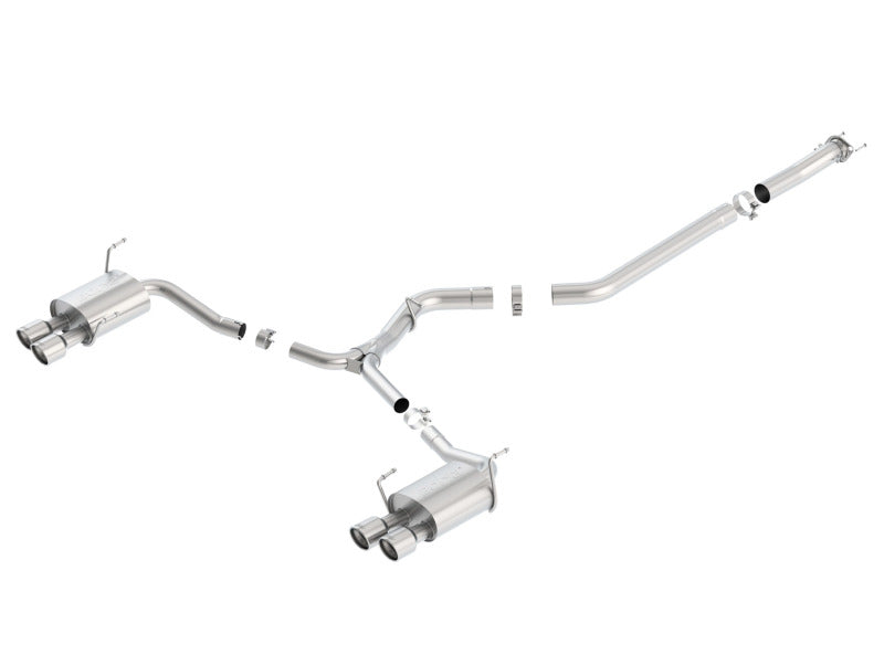 Borla 15-16 Subaru WRX / STI 2.5L S-Type Cat-Back Exhaust Quad Rd RL Tips Main image