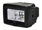 KC HiLiTES C-Series 2in. C2 LED Light 20w Area Flood Beam (Pair Pack System) - Black, offroad lighting accessory