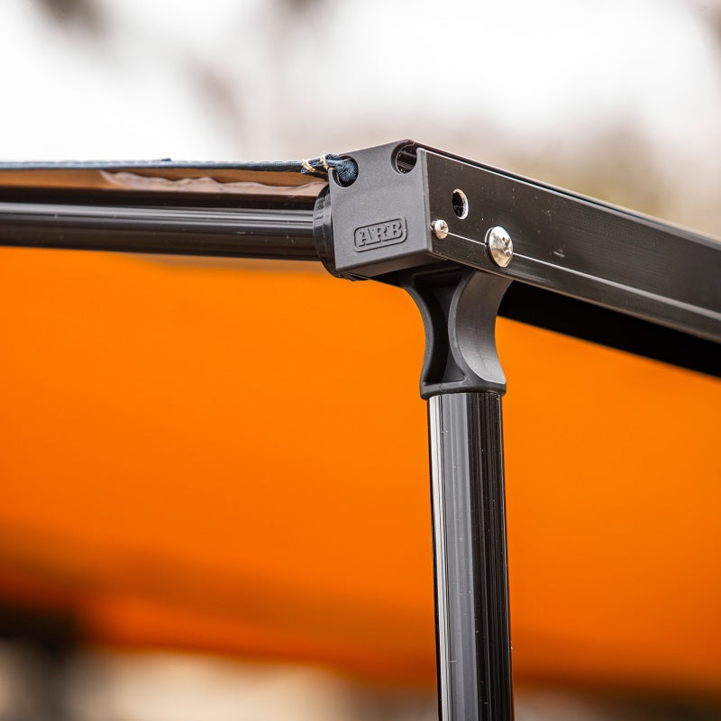 ARB Aluminum Awning, Black Frame, 8.2FT x 8.2FT, Installed with LED Light Strip Secondary image