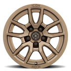 ICON Vector 5 17x8.5 5x150 25mm Offset 5.75in BS 110.1mm Bore Bronze Wheel for trucks and SUVs, perfect for offroad performance.