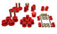 Energy Suspension 67-73 Ford Mustang Red Hyper-flex Master Bushing Set for performance offroad parts