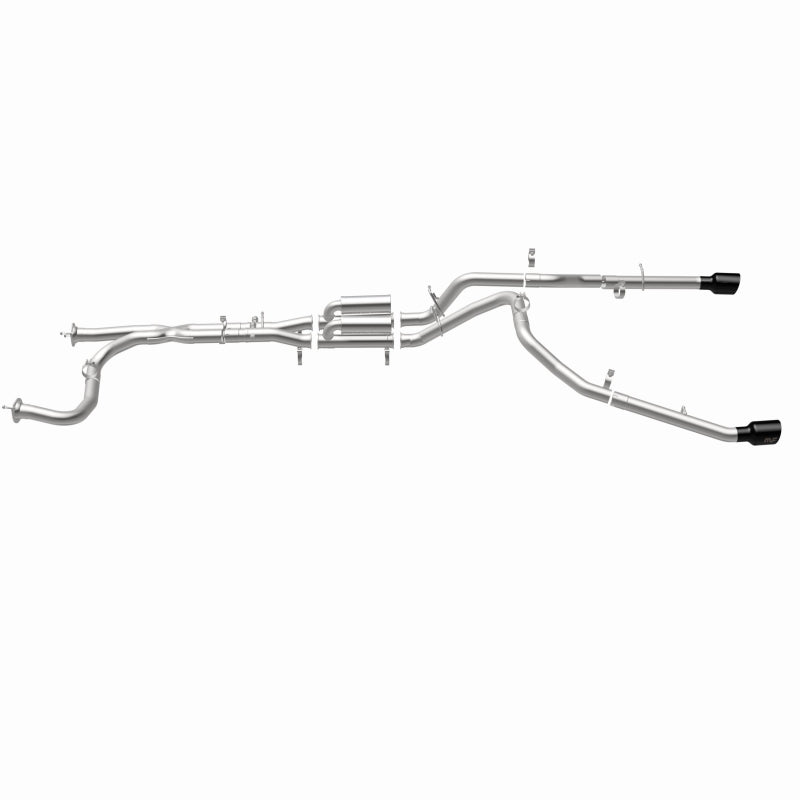 MagnaFlow 2025 Ram 1500 RHO SPEQ Series Black Chrome Cat-Back Performance Exhaust System.