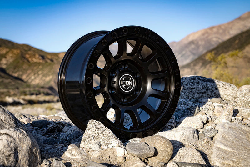 ICON Hulse 18x9 6x135 6mm Offset 5.25in BS Double Black Secondary image
