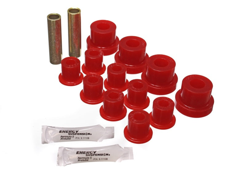 Energy Suspension CJ Front Spring Bushing - Red for offroad performance upgrades
