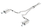 Borla Atak S Cat-Back 15-17 Ford Mustang GT 5.0L V8 MT/AT 2.5in pipe 4in tip exhaust system components