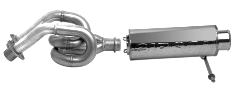 Gibson 04-07 Yamaha YXR66F Rhino 660 Base Single Exhaust - Stainless for offroad performance upgrades