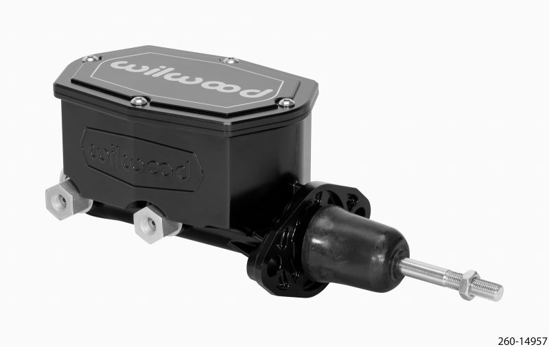 Wilwood Compact Tandem Master Cylinder - 7/8in Bore - w/Pushrod (Black) Secondary image