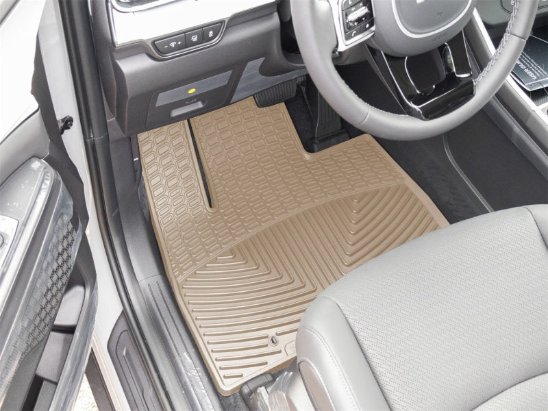 WeatherTech 22-26 Kia Carnival 1st Row Front All-Weather Floor Mats - Tan Secondary image