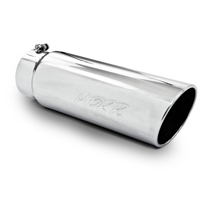 MBRP Universal Tip 6in OD Angled Rolled End 5in Inlet 18in Length T304 Exhaust Secondary image