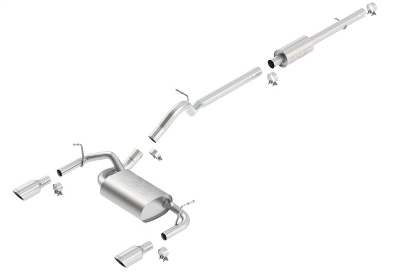 Borla 12-16 Jeep Wrangler JK 3.6L AT/MT 4Wheel 4dr Truck Single Split Rear Exit Catback Exhaust Secondary image
