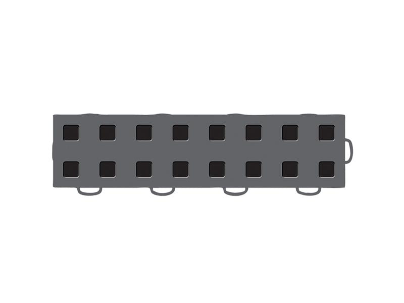 WeatherTech TechFloor - 3in x 12in Tiles(Right Loop) - Dark Grey/Black Secondary image