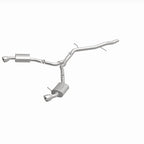 MagnaFlow 18-19 Audi A5 Dual Exit Polished Stainless CatBack Exhaust - 3in Main Piping Diameter for offroad performance upgrades.