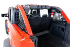 Addictive Desert Designs21-23 Ford Bronco & Bronco Raptor Rear Window Molle Storage Panels interior view.