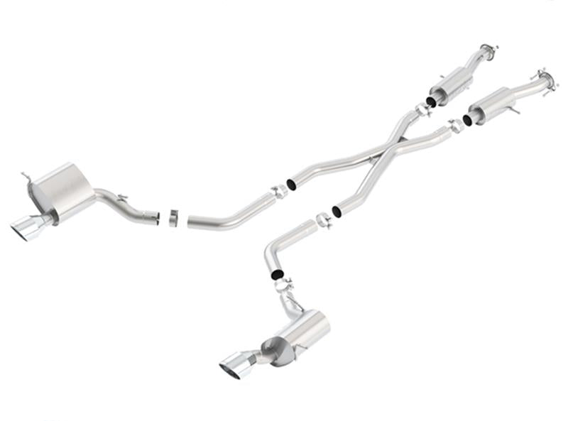 Borla 2015 Jeep Grand Cherokee SRT8 S-Type Dual Round Rolled Exit Catback Exhaust Secondary image