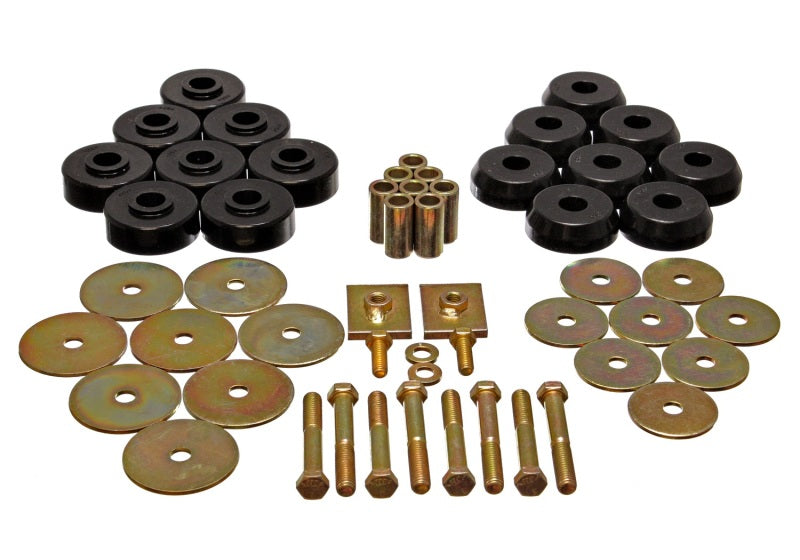 Energy Suspension Body Mount Set Exc. Convertible - Black Secondary image
