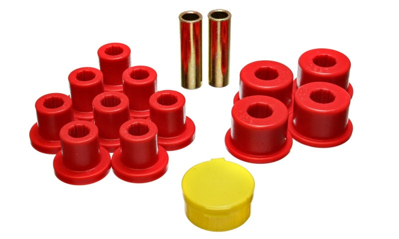 Energy Suspension 6/74-80 MG MGB Red Rear Leaf Spring Bushing Set performance parts Main image