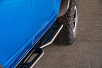 DV8 Offroad 21-22 Ford Bronco OE Plus Series Side Steps on blue truck