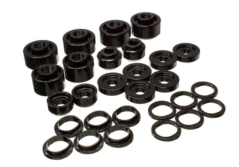 Energy Suspension 99-07 Ford F-250/F-350 SD 2/4WD Crew Cab Body Mount Set - Black for offroad performance upgrades