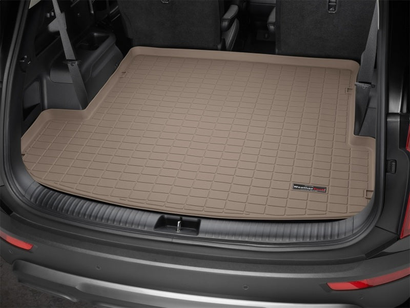 WeatherTech 2020+ Kia Telluride Cargo Liners - Tan Secondary image