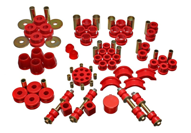 Energy Suspension 74-78 Nissan 260Z/280Z Red Hyper-Flex Master Bushing Set Secondary image