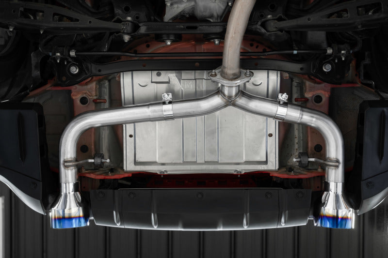 MBRP 2022 Subaru BRZ 2.4L/Toyota GR86 2.4L 2.5in Dual Split Rear Exit w/5in OD CF Tips - T304 Secondary image