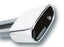 Borla 2.5in Inlet 6.69in x 3in Rectangular Rolled Angle Cut Single Inlet x 5.63in Long Exhaust Tip for trucks and offroad vehicles.
