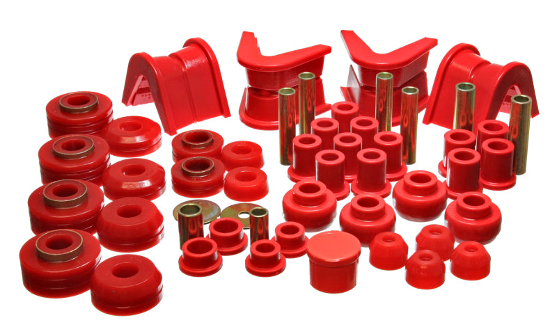 Energy Suspension 73-79 Ford F-150 Pickup 4WD Red Hyper-flex Master Bushing Set for offroad performance upgrades
