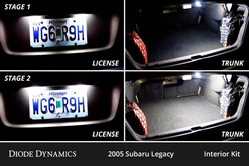 Diode Dynamics 05-09 Subaru Legacy Interior LED Kit Cool White Stage 2 Secondary image