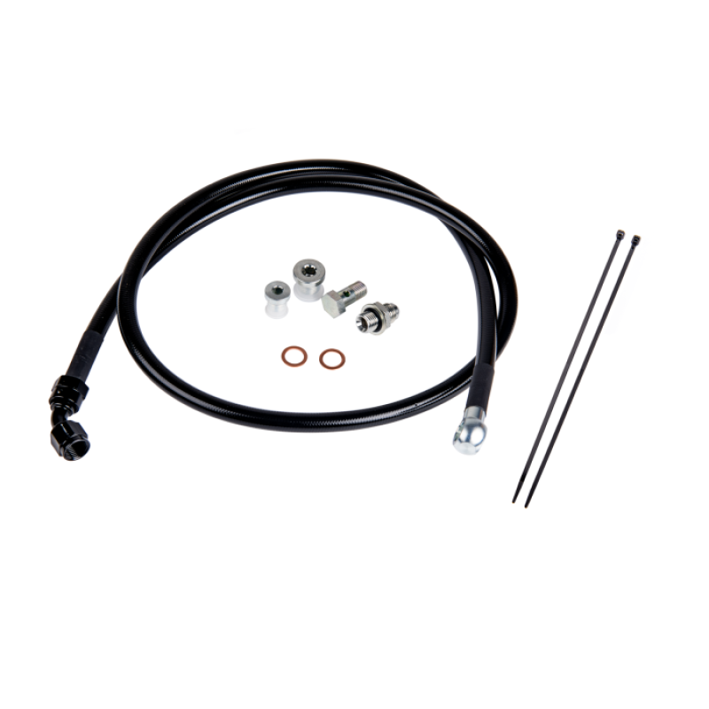 Fleece Performance Duramax Remote Turbo Oil Feed Line Kit for 01-16 6.6L Duramax Turbochargers Secondary image