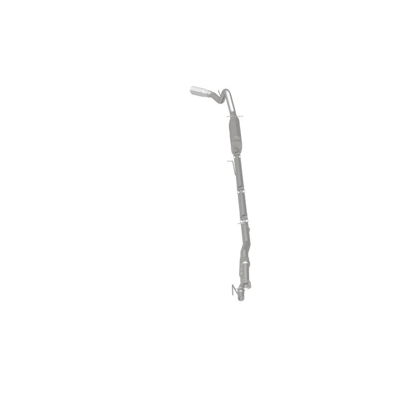 MagnaFlow Sys C/B 11-15 Ford Super Duty F250 6.2L EC CC, SS 3.5in Single Rear Pass Side Ext 5in Tip performance exhaust system