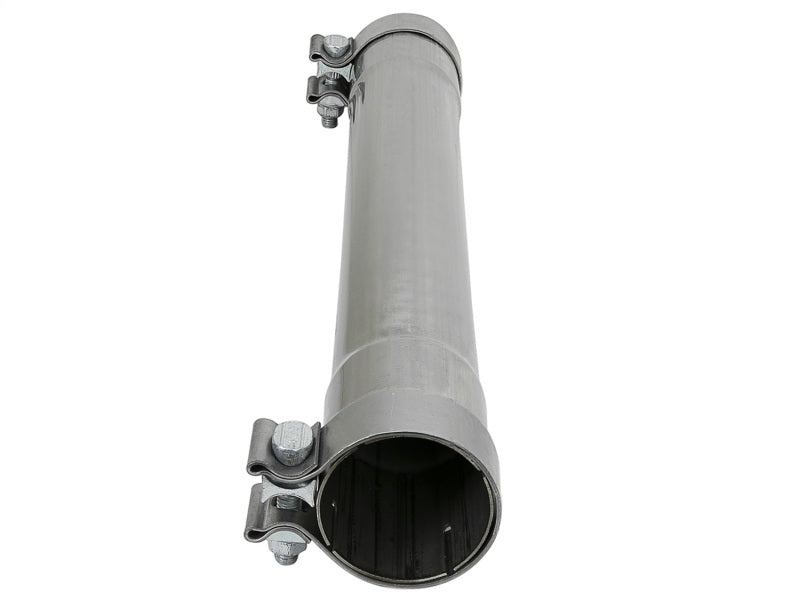 aFe MACH Force-Xp 409 SS Muffler Pipe 2.5in. Inlet/Outlet / 14in. Body / 20in. Length Secondary image