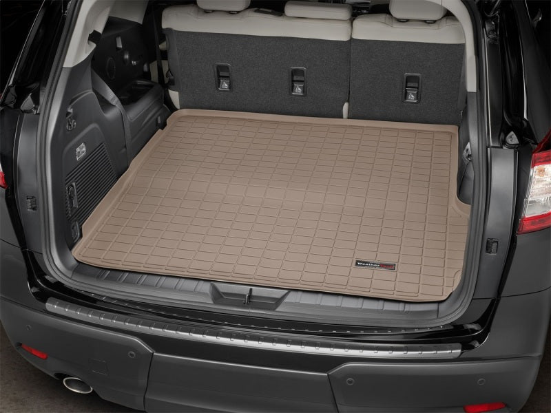 WeatherTech 2019+ Subaru Ascent Cargo Liners - Tan (Trimming Req.For Models Equipped w/ Subwoofer) Secondary image